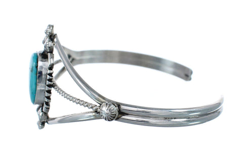 Sterling Silver And Turquoise Navajo Cuff Bracelet AX127658